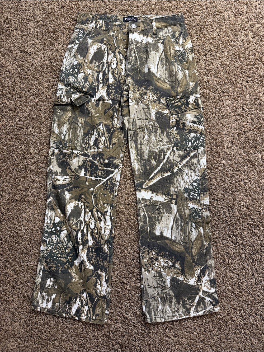 Protouch Women's Camouflage Boot Cut Cargo Pants - Olive Camo